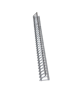 Grille FO-44x65-1487 with 2    longit. wires for regul.troug